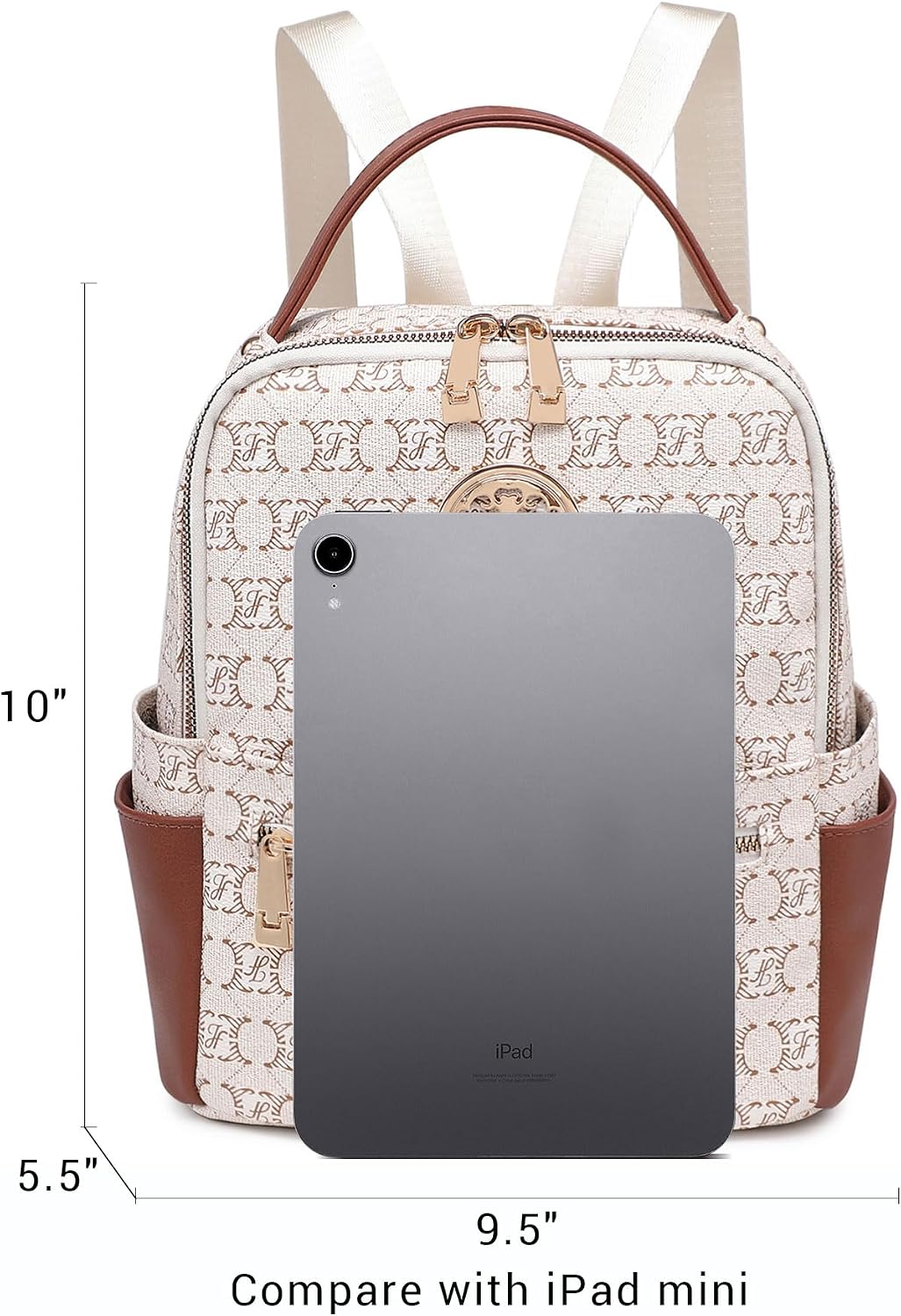 Small Backpack Purse for Women, Fashion Mini Backpack with Multi Pockets image 5