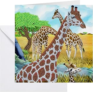 Crystal Art Diamond Painting Card Kit - Gentle Giraffe- Create Your Own ...