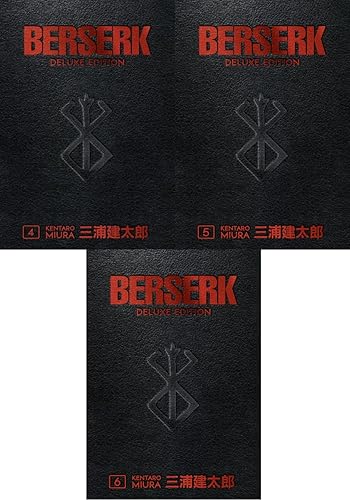 Berserk Deluxe Edition Series 3 Books Collection (vol 4-6, Berserk Deluxe Volume 4, Berserk Deluxe Volume 5, Berserk Deluxe Volume 6) by Kentaro Miura - Hardcover