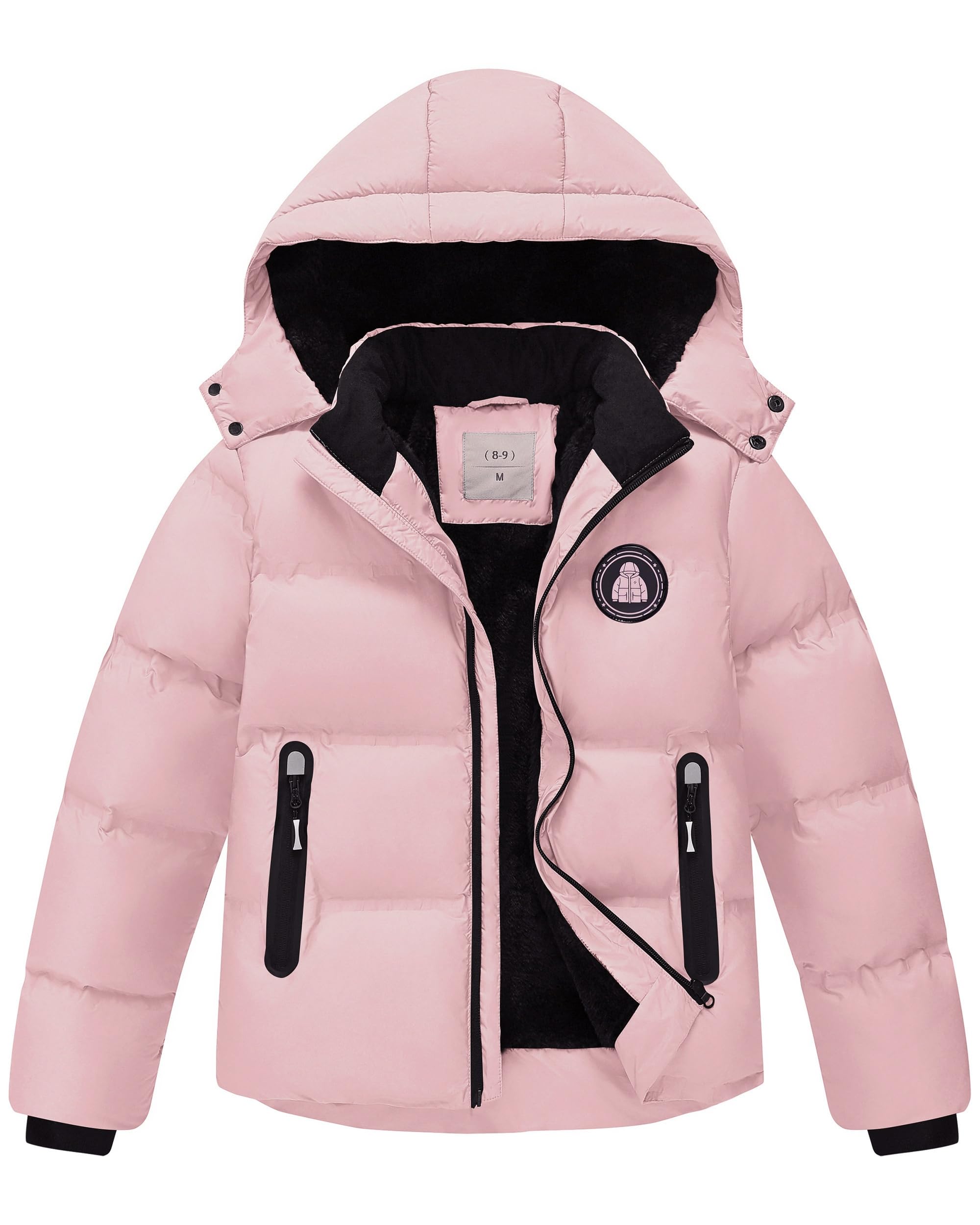 Zoofly Chaqueta de Invierno para Niños y Niñas Chaqueta de Nieve Abrigada con Capucha Desmontable
