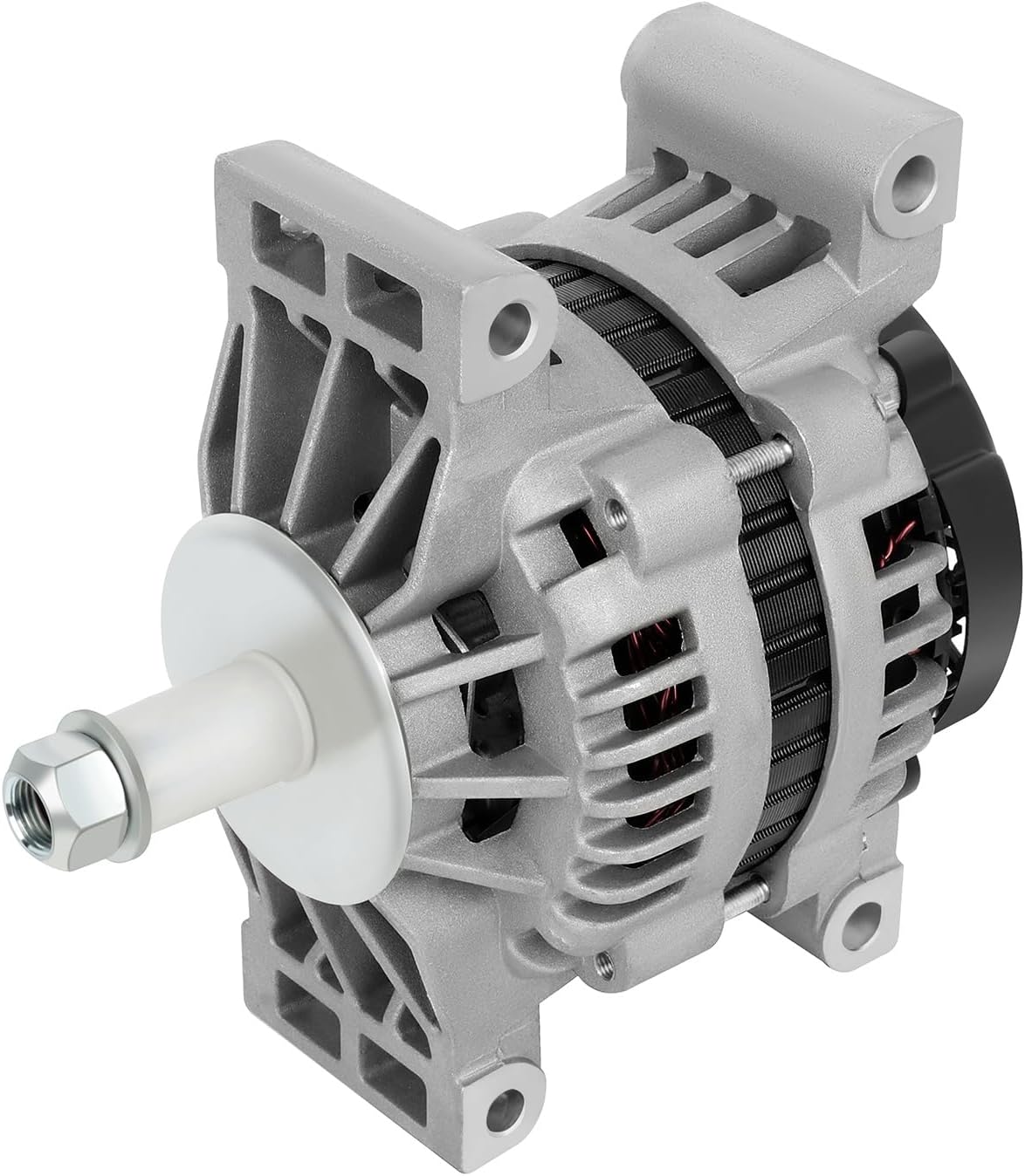 cciyu New Car Alternator Replacement for/Compatible with DELCO 24SI 160Amp 8600889 QUAD Mount 8719 1-2985-00DR 12V