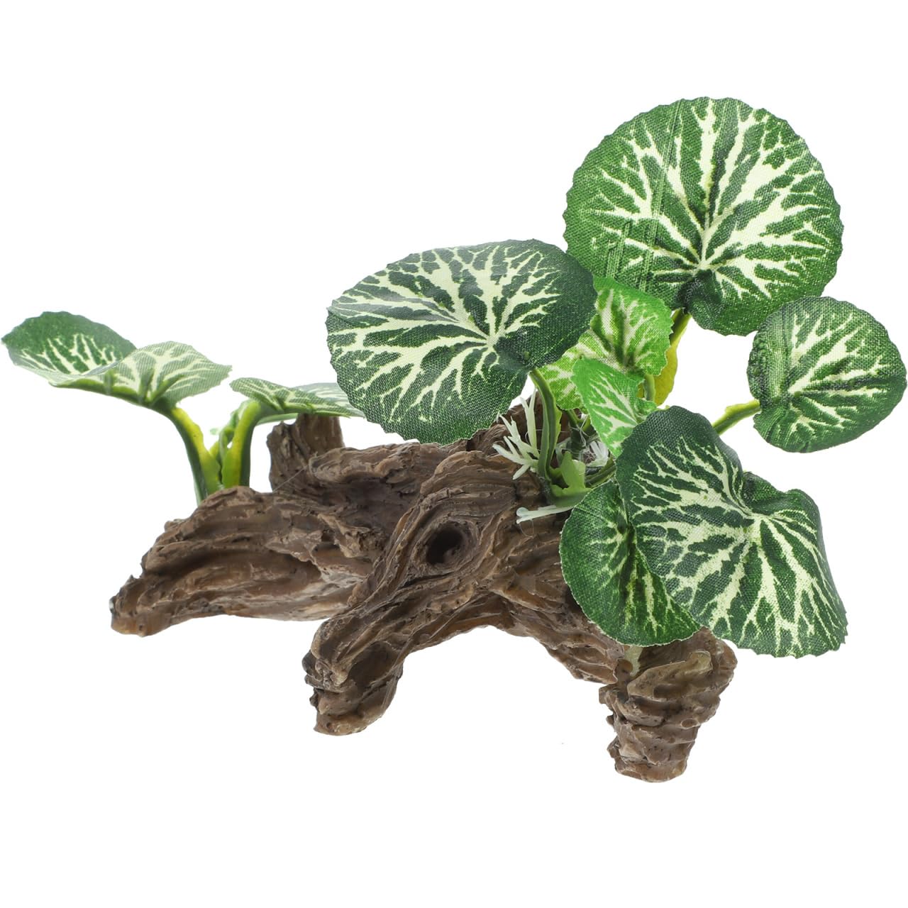 Angoily Aquarium Fake Plant Decoration Lifelike Rainforest Plant Ornament for Fish Tank and Reptile Terrarium Stress Relief Natural Habitat 3 Inch