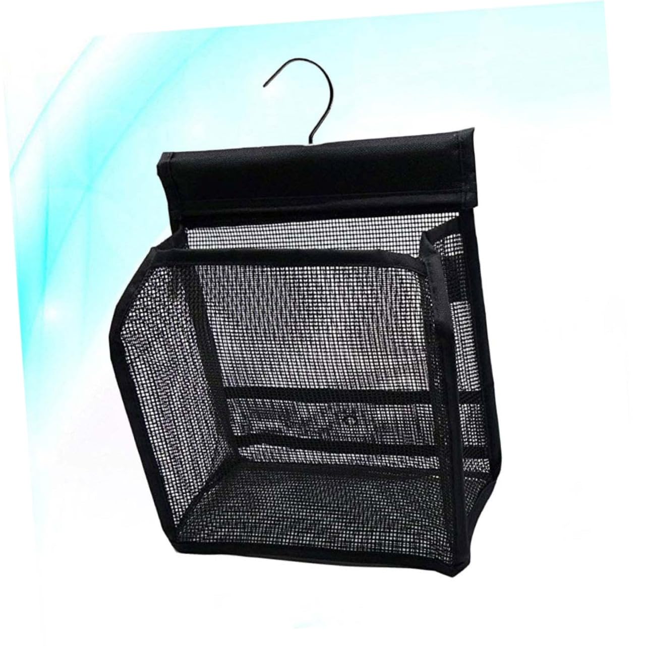 LIFKOME Set di 3 Ceste Portaoggetti Nero in Pvc per Doccia Sezione Interna Profonda, Organizer Bagno da Appendere per Accessori da Viaggio e Uso Quotidiano