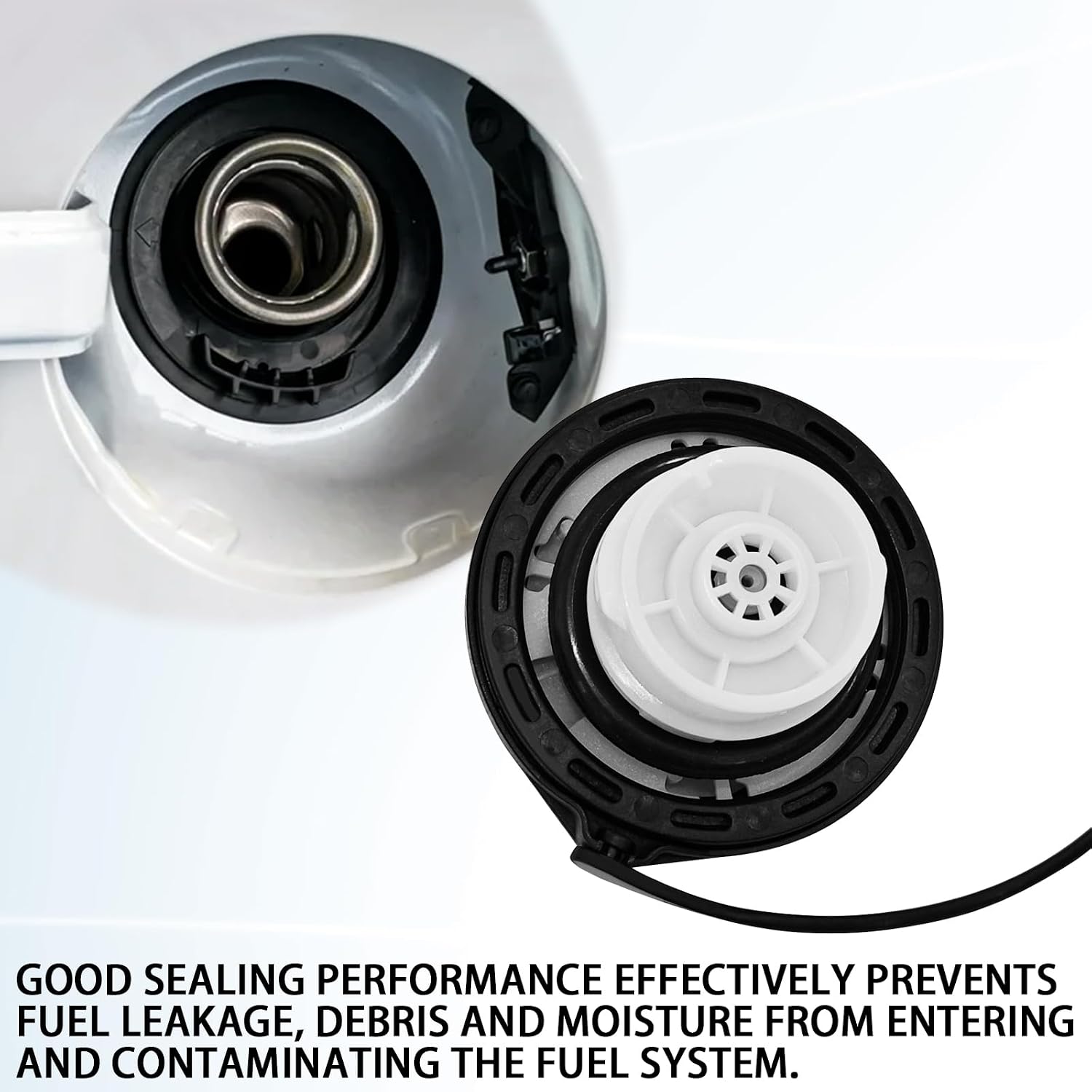 Gas Cap Fuel Cap Replacement 31010-3L600 for 2004-2023 Kia & Hyundai Vehicles (Elantra, Sonata, Sorento, Sportage, Soul, Santa Fe, Tucson, Genesis, Forte, Optima & More), Car Accessories