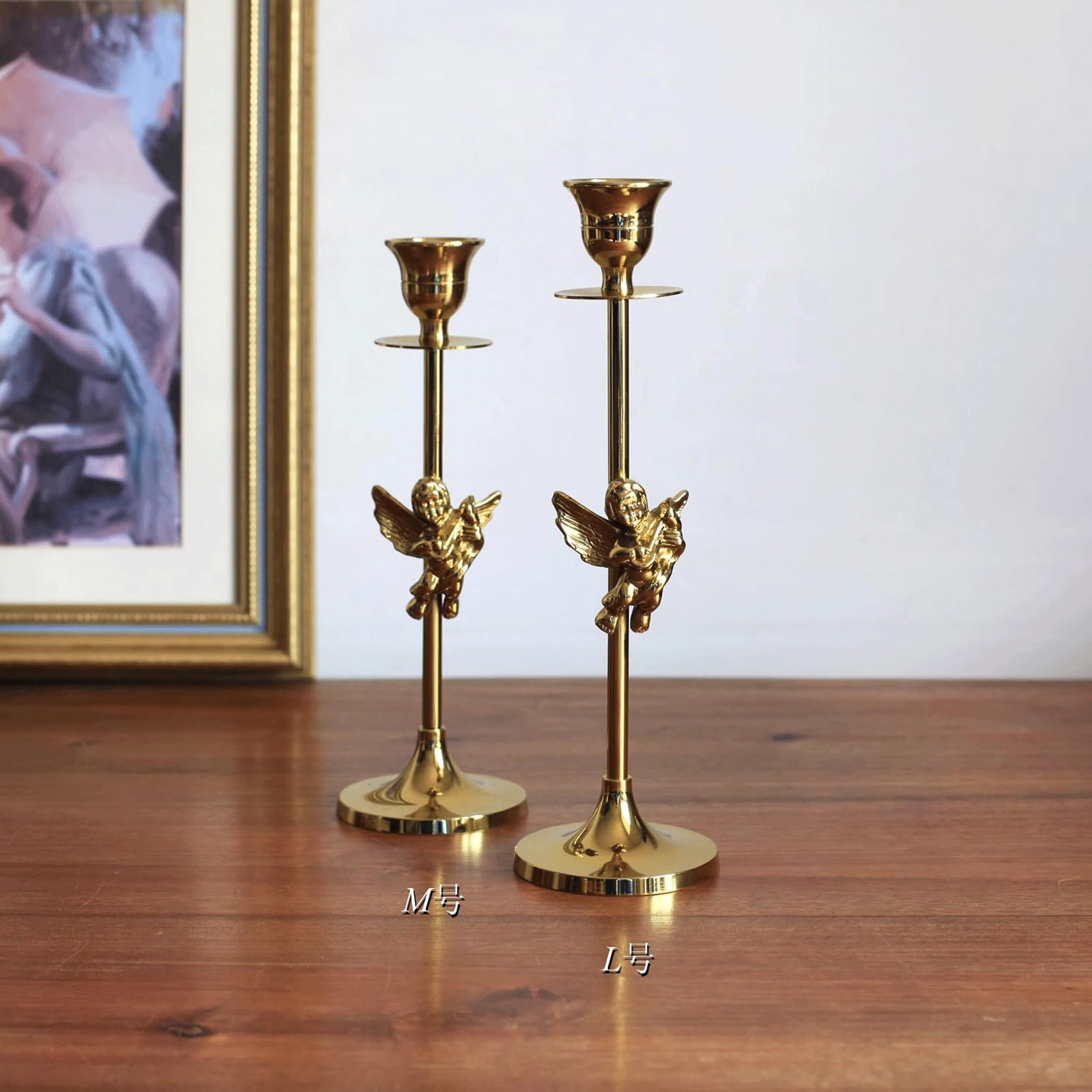 Elegante candeliere Conico in Ottone 6,5x6,5x18 cm per Decorazioni per la casa, candelabri e centrotavola ()