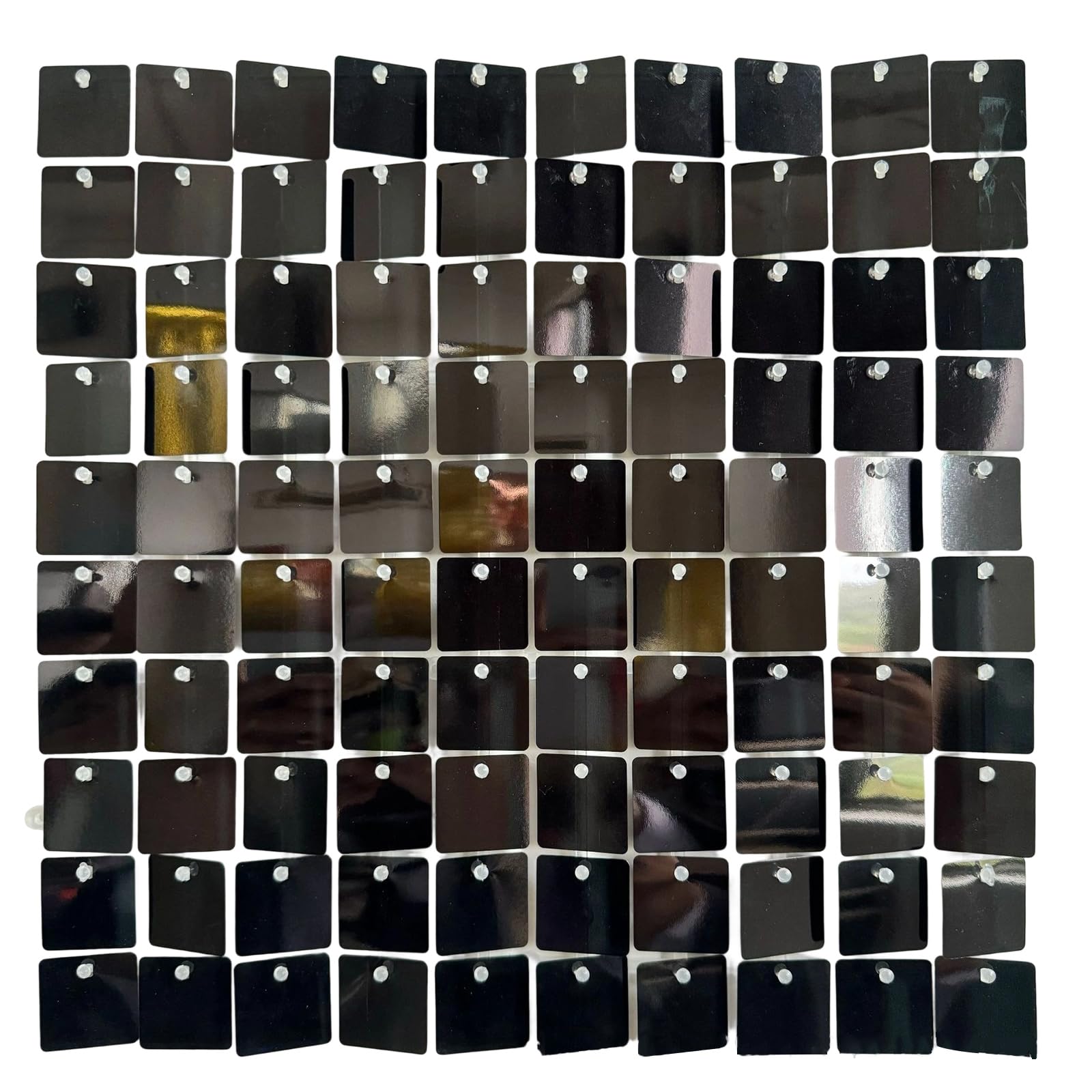 Jazuaiao 24pcs Glimmering Responsive Decoration Panels Reflective Wall Tiles for Party Stage Event Photo Area Glittering Panel