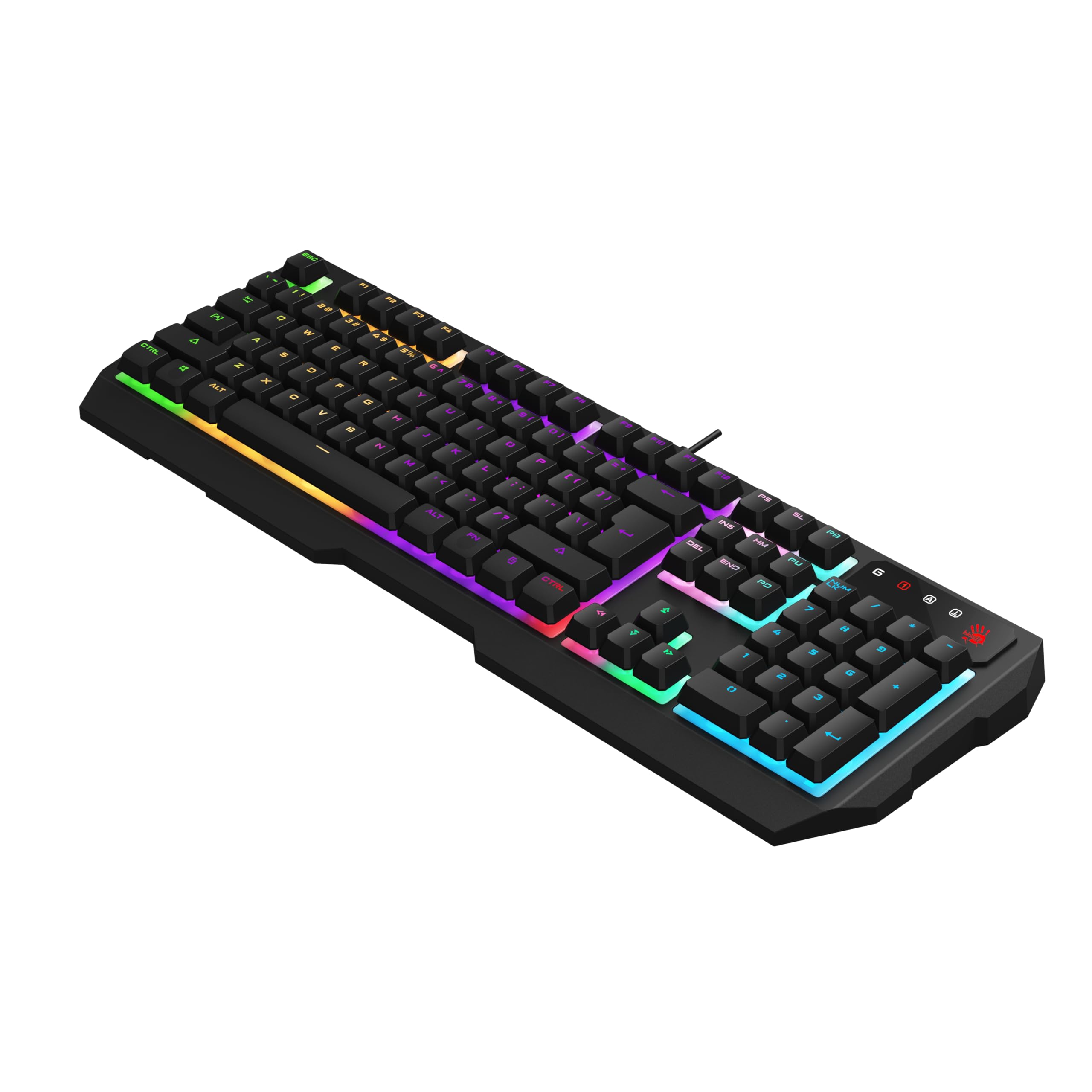 A4tech Bloody B140N Tastiera QWERTY Gaming Plug & Play Connessione USB Cablata 1,8 m