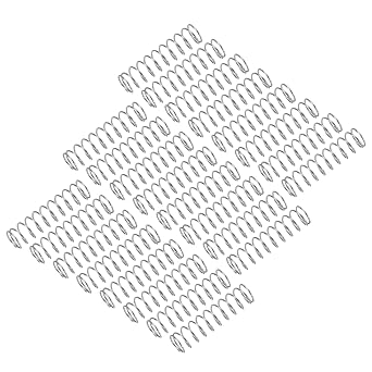 sourcing map 25Pcs Compression Spring, 304 Stainless Steel 5mm OD 0.4mm Wire 20mm Length Mechanical Spring for Shop Home Repair Project, Silver Tone