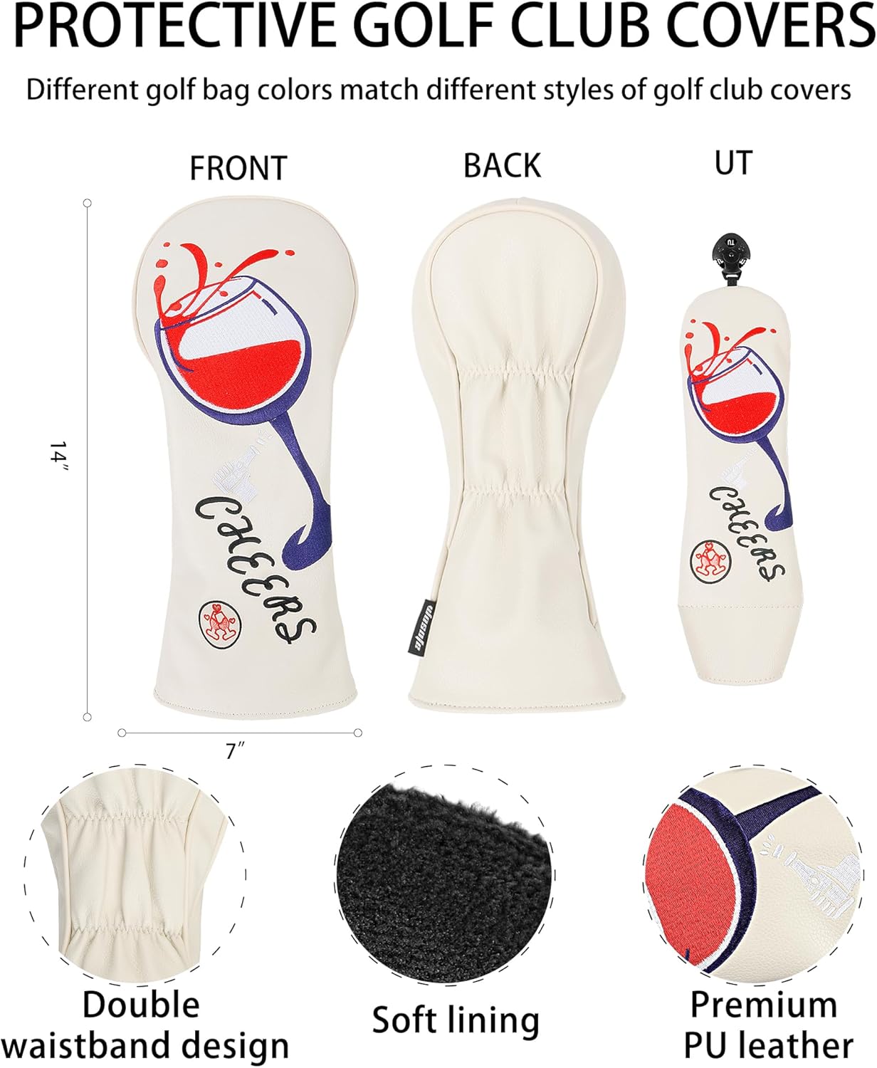 Ultra-Lightweight Golf Stand Bag (2.07 lbs) with Dual Shoulder Straps | 2-Way Divider Sunday Carry Bag for 4-5 Clubs | Portable Practice Bag with Stable Kickstand & Included Wood Headcovers, Black