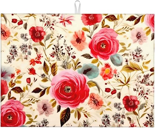 Vista 71 de Tapetes grandes de secado de platos para encimera de cocina, tapete de secado de cocina de microfibra, almohadilla de drenaje XL, tapete absorbente