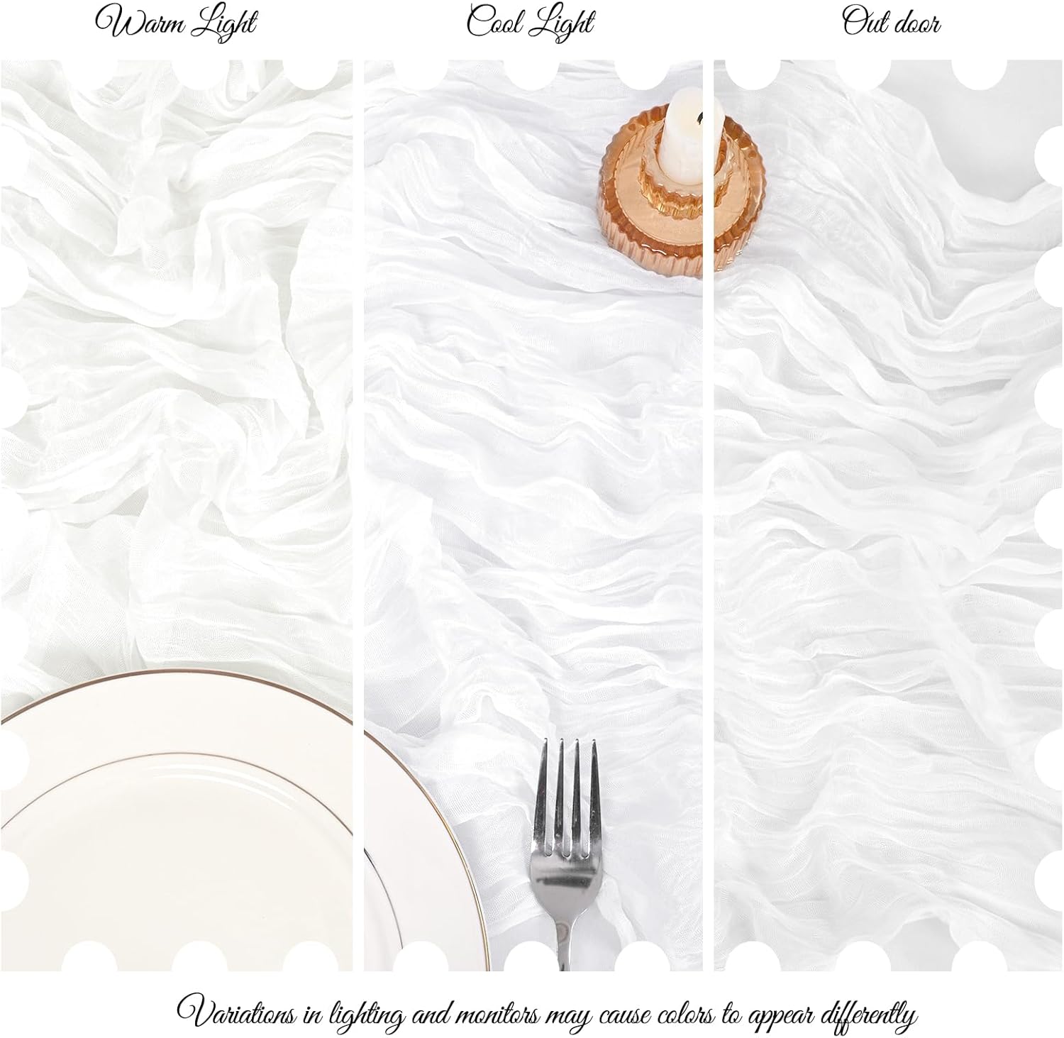 25 Pack White Cheesecloth Table Runner 17 x 108 Inch Fall Thanksgiving Boho Rustic Farmhouse Gauze Cheese Cloth Runner for Wedding Party Baby Shower Home Decor Holiday Decorations