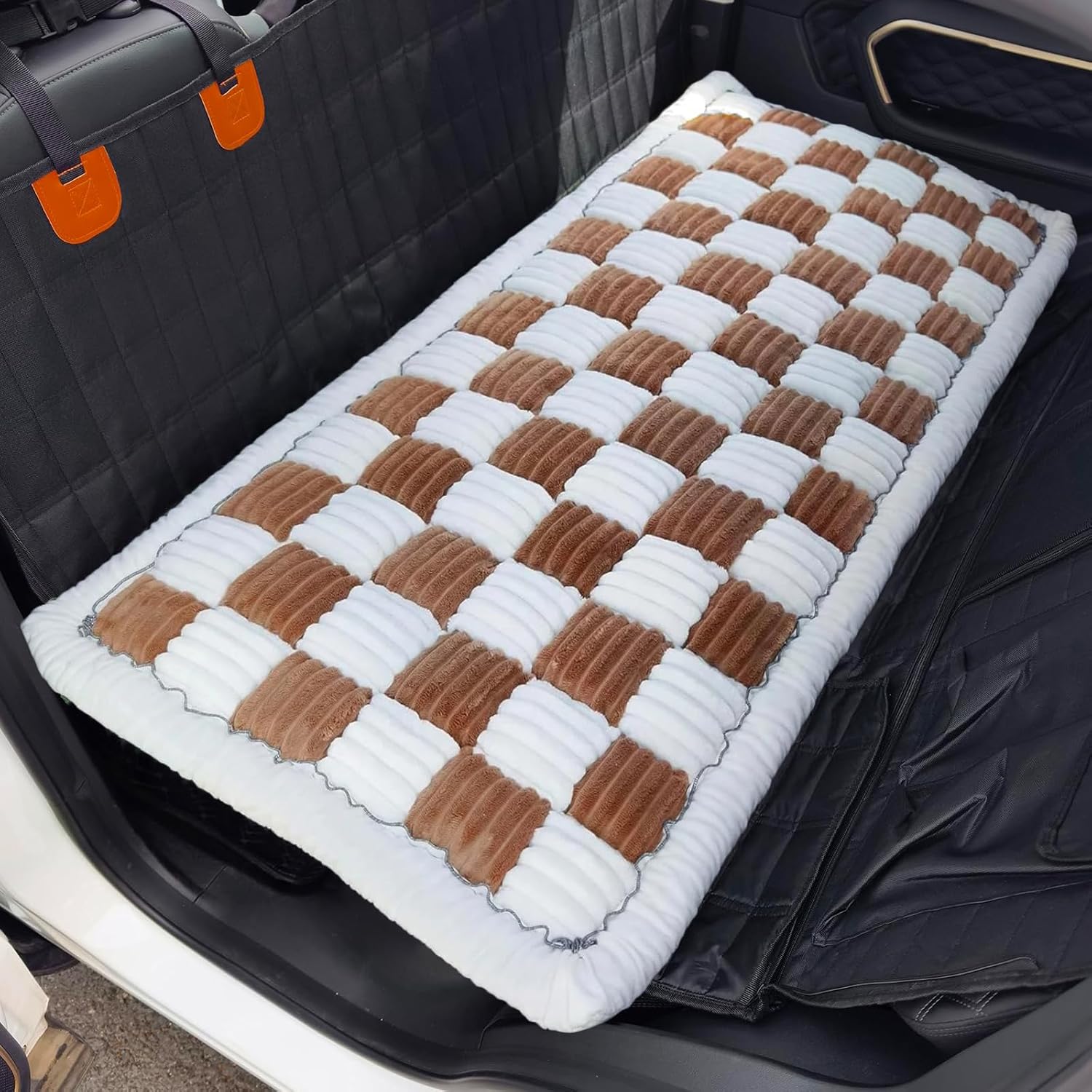 Washable Non-Slip Dog Bed Mat for Car Back Seat Extenders – 24.8″x54″, Brown Washable Non-Slip Dog Bed Mat for Car Back Seat Extenders – 24.8″x54″, Brown