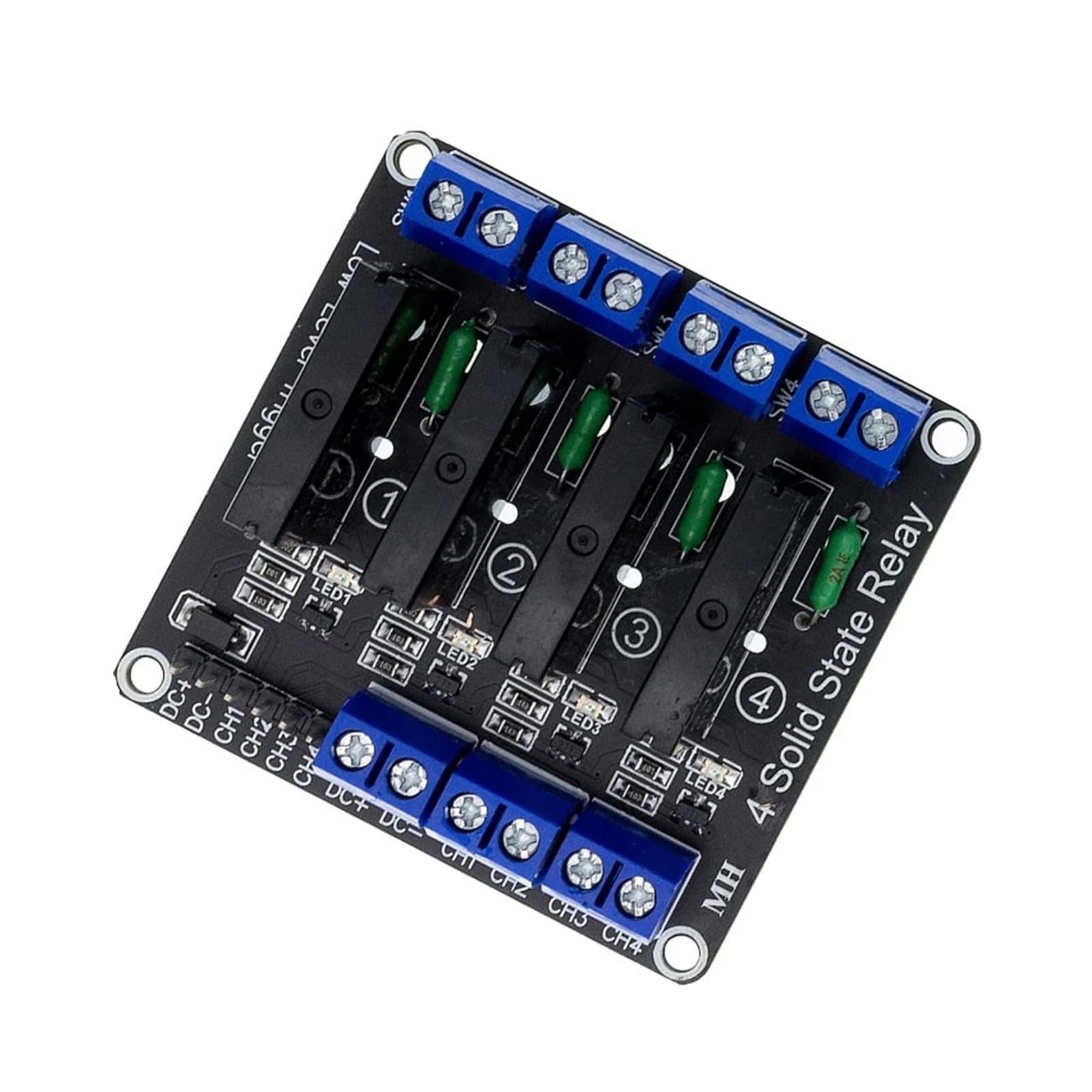 5V 1 2 4 8 SSR G3MB-202P moduł przekaźnika półprzewodnikowego 240 V 2 A wyjście z rezystancyjnym bezpiecznikiem zestaw DIY (8 kanałów)