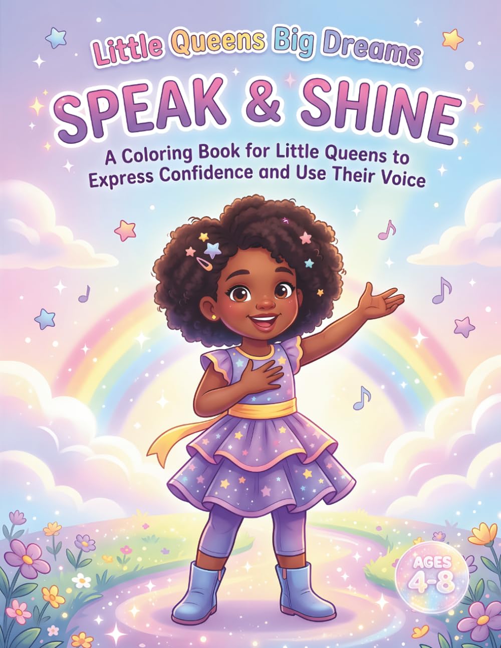 Little Queens Big Dreams: Speak & Shine: A Coloring Book for Little Queens to Express Confidence and Use Their Voice (Little Queens Collection)