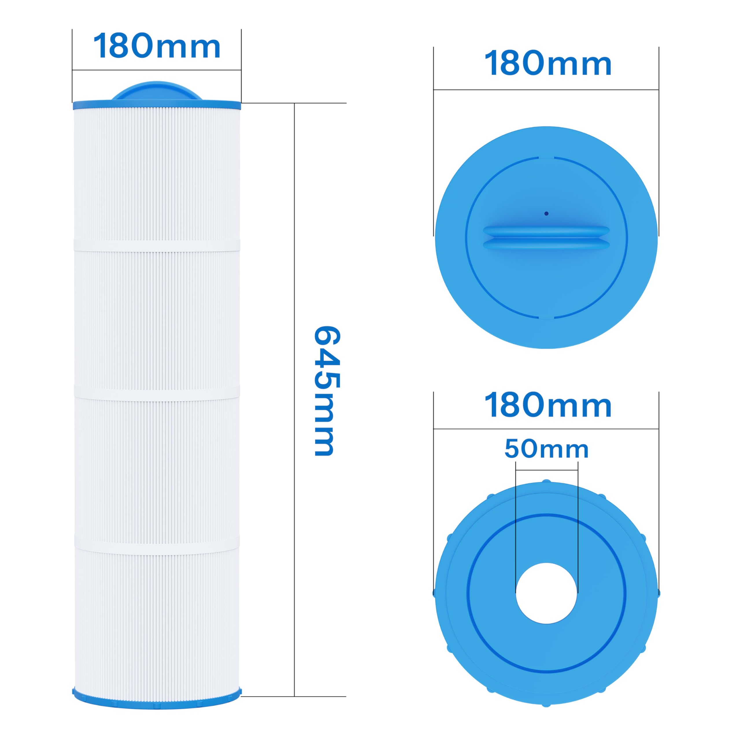 Cartouche Filtrante Compatible avec Weltico® C6 pour Piscine, 1 Paquet