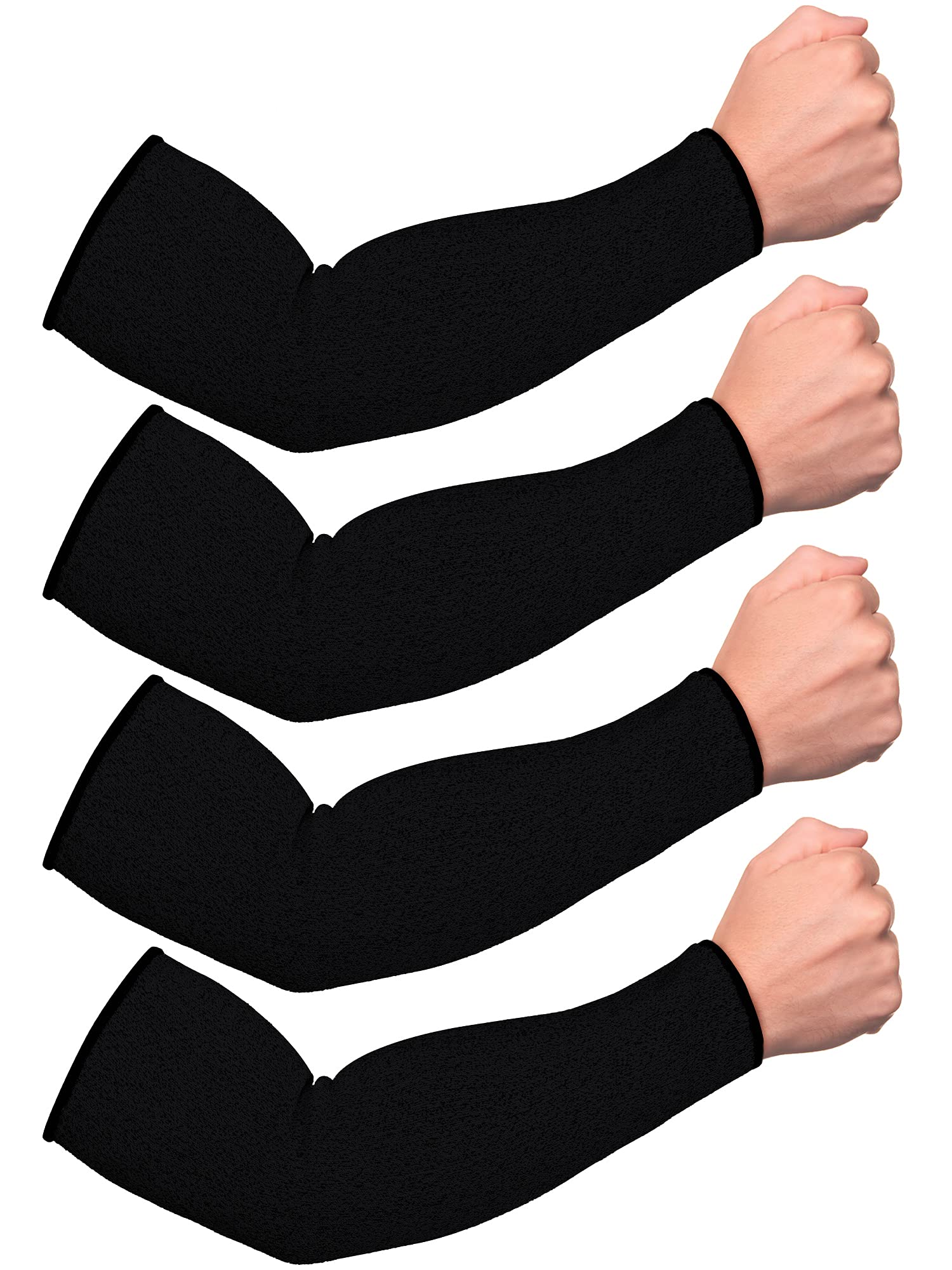 Geyoga 2 Pairs Forearm Sleeve for Men Women Arm Protectors for Thin Skin and Bruising Cut Dog Bite Resistant