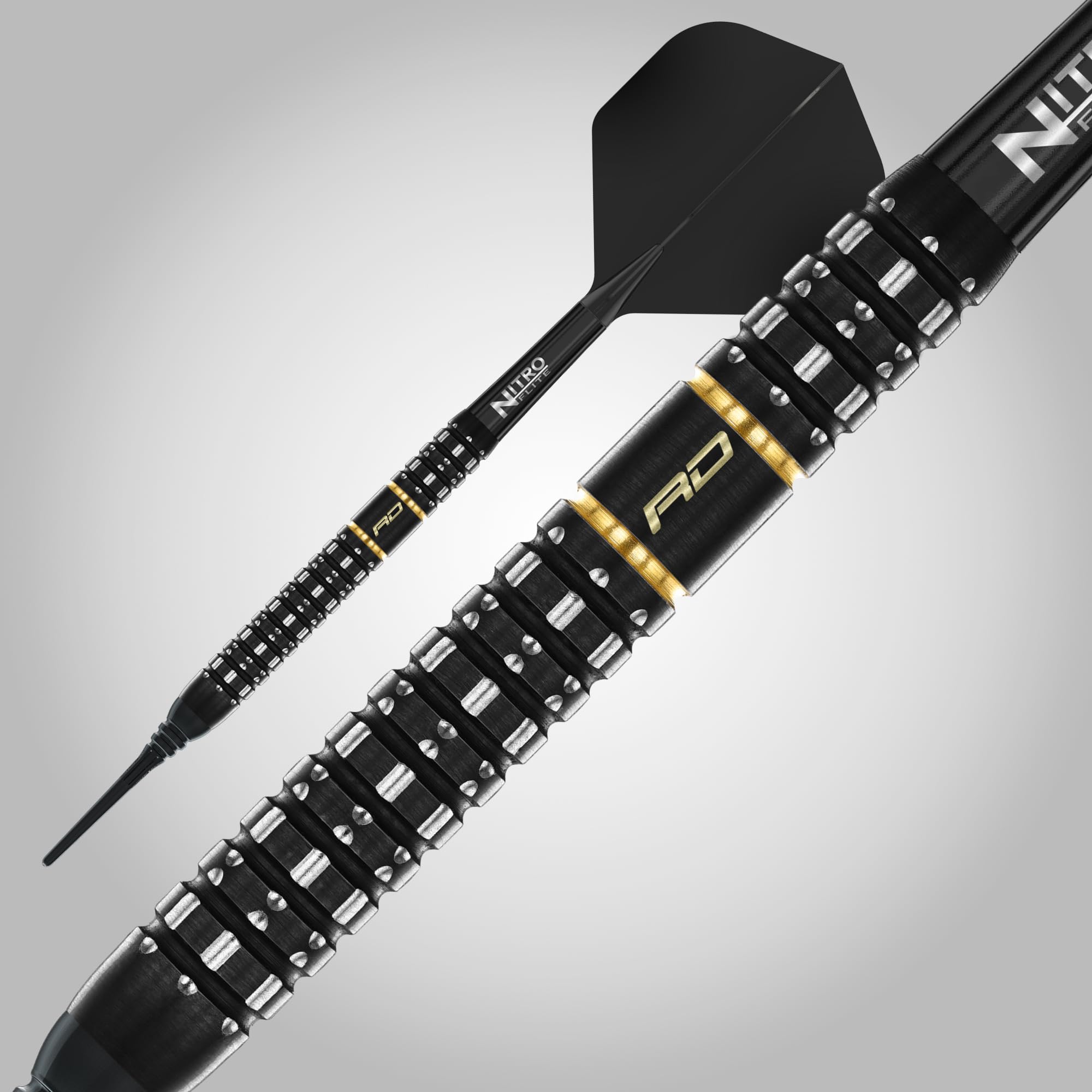 RED DRAGON Rzutki - seria Ascend - 90% zestaw rzutek wolframowych - zintegrowany lot/trzonek Nitro Flite, loty i łodygi do rzutek, różne profile beczkowe |18 g, 20 g, 22 g, 23 g, 24 g i 25 g