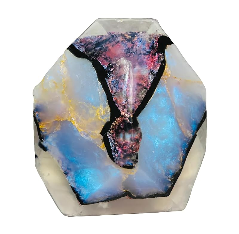 SoapRocks Moonstone sabonete em barra com formato de pedra preciosa e fragrância Balmy Eve, 172 g