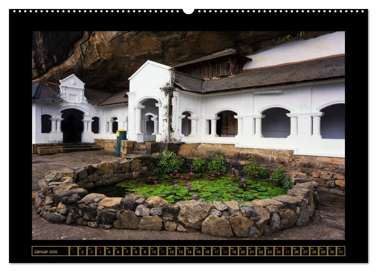 Sri Lanka - Landschaft und Kultur (hochwertiger Premium Wandkalender 2026 DIN A2 quer), Kunstdruck in Hochglanz: Sri Lanka - Tropische Insel mit jahrtausendealter Kultur (CALVENDO Orte)