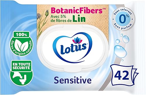 Lotus Papier Toilette Humide Sensitive - Sans colorant, ni parfum - Fibres FSC 1