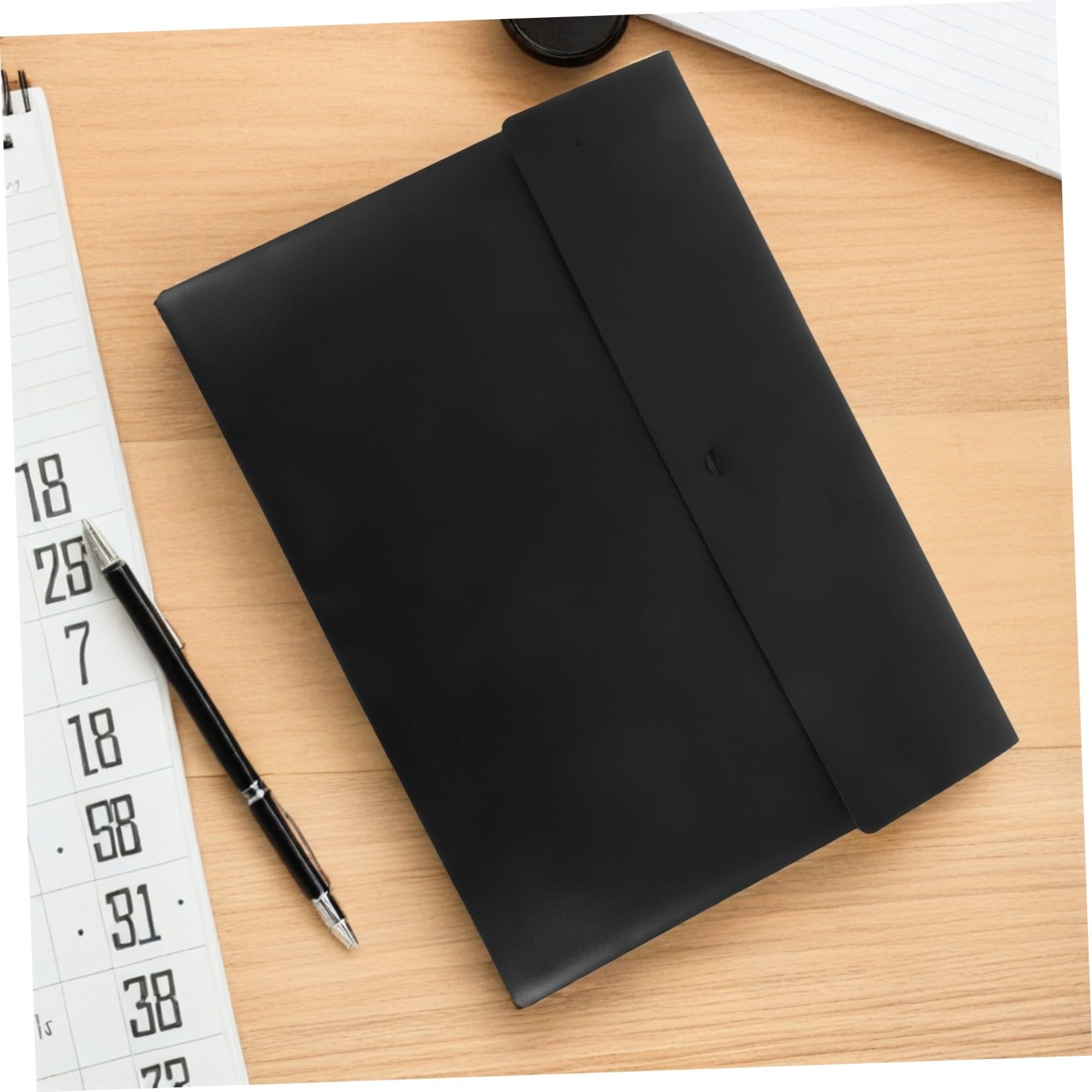 Pochette à Documents A4 à Pression, Lot de 10, Pp Noir