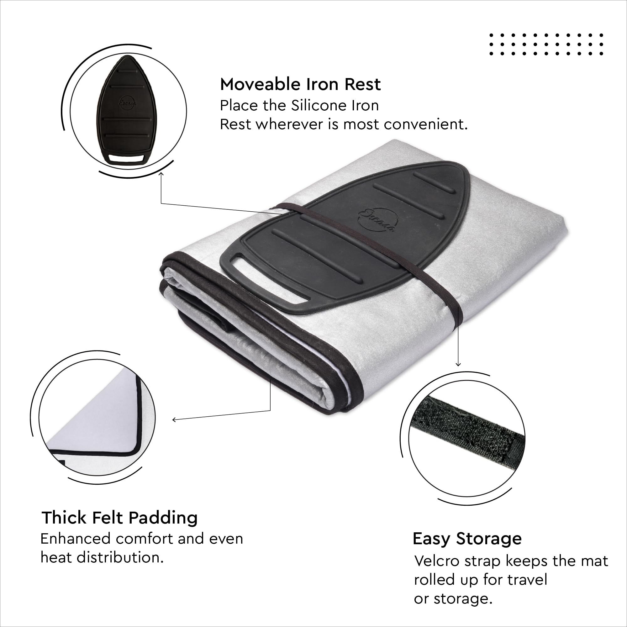 Encasa XO Ironing Mat - Protect Your Surfaces -5