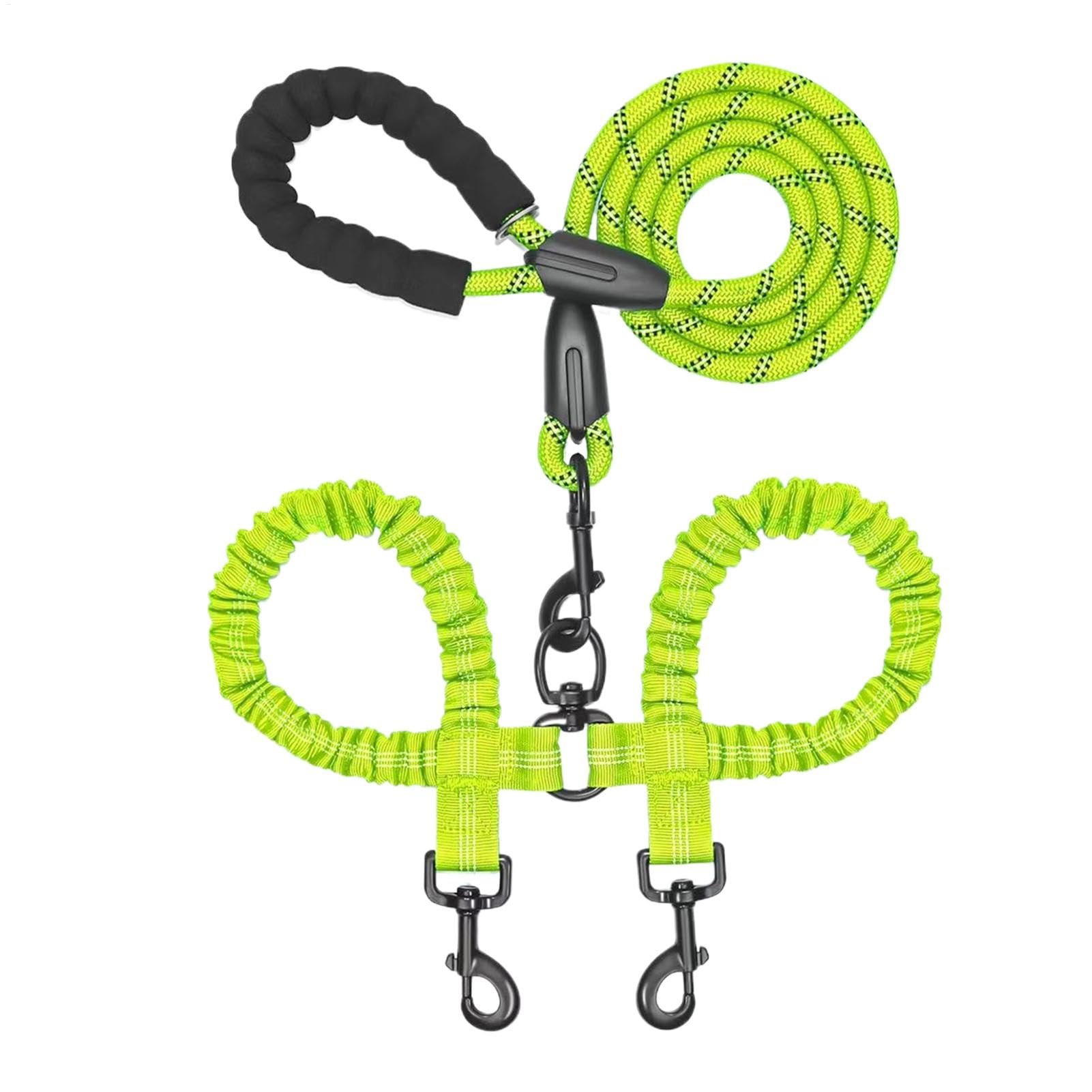 Corde d'entraînement pour chiens et chiots | Double laisse avec élastique amortisseur