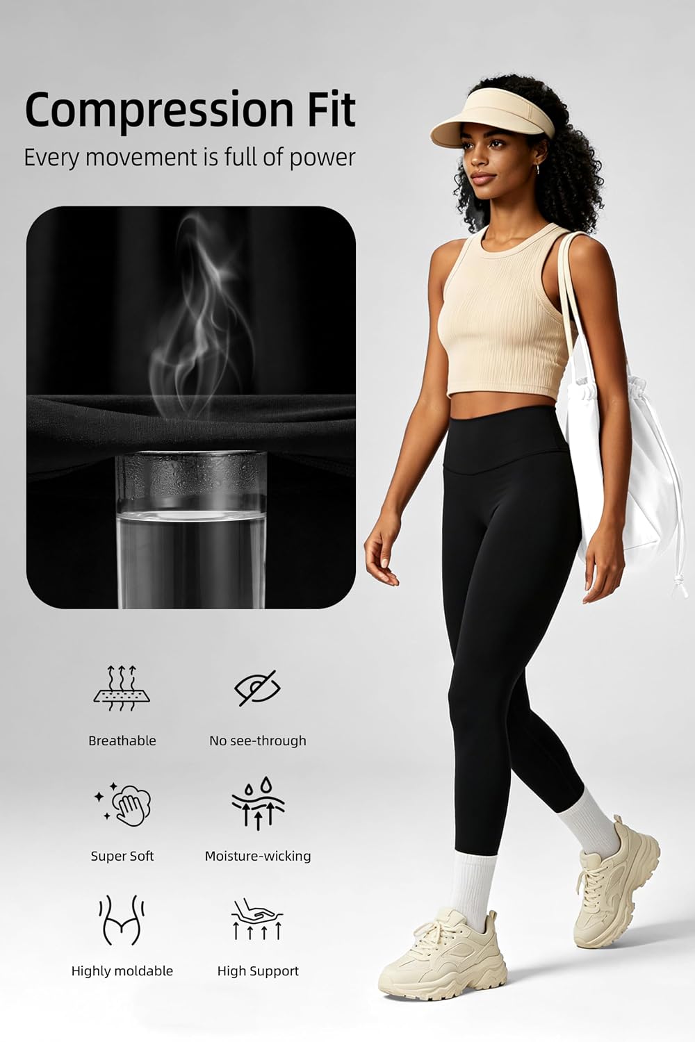 No Front Seam High Waisted Leggings for Women Yoga Pants