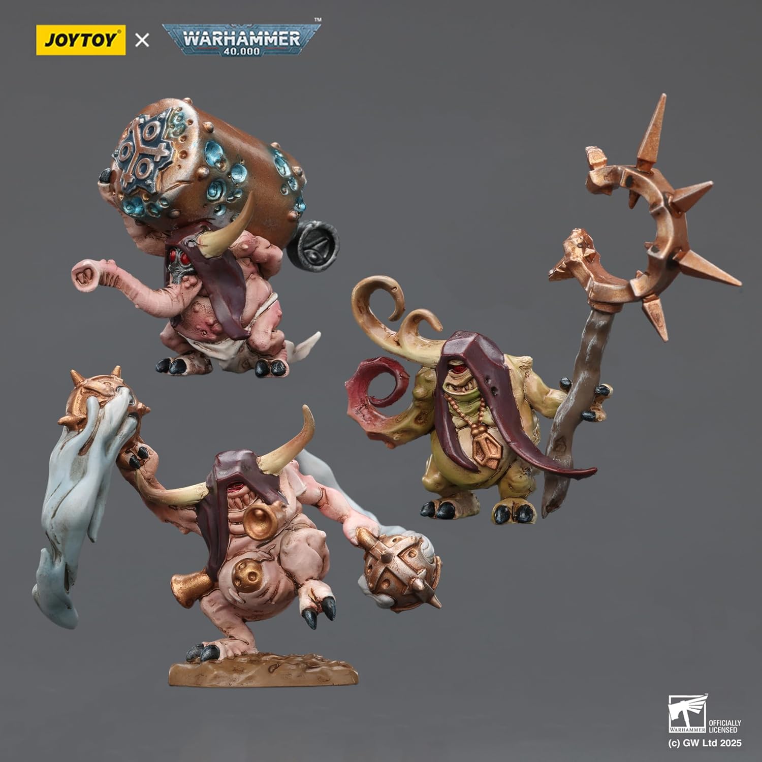 JOYTOY 1/18 Action Figures - Warhammer 40,000 Mortarion Daemon Primarch of Nurgle with Ancient Weapons‘The Lantern' and ‘Silence' - 7‘’,Classic Character,Collectible,Age 15 and Above