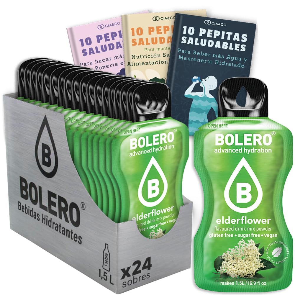 24 x Bebida Bolero COLA Hidratante Sin Azucar (24x9 grs) + 30 Pepitas Saludables para una vida más sana by Cia&Co — view 181