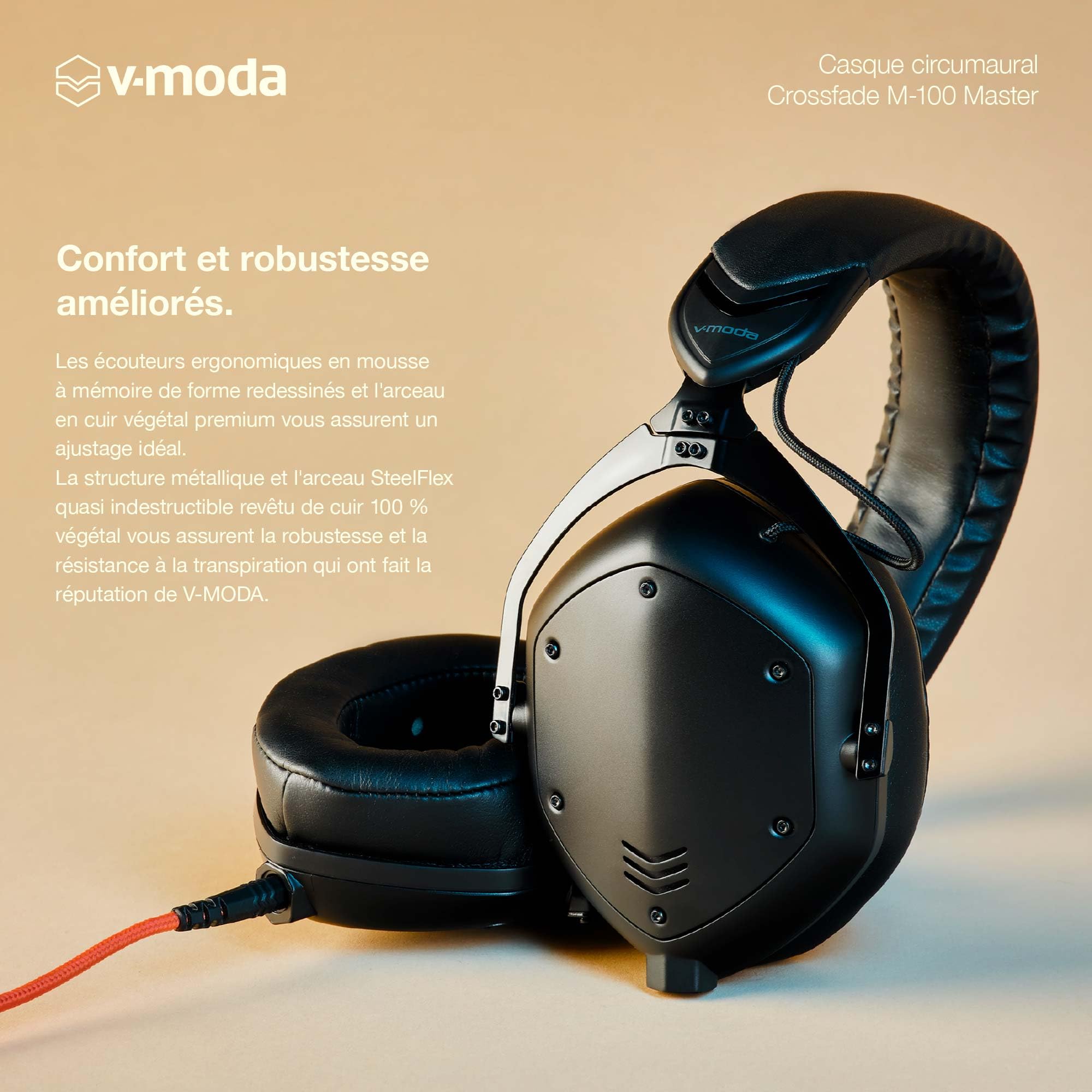 V-Moda Crossfade M-100 Master Casque circumaural à Isolation