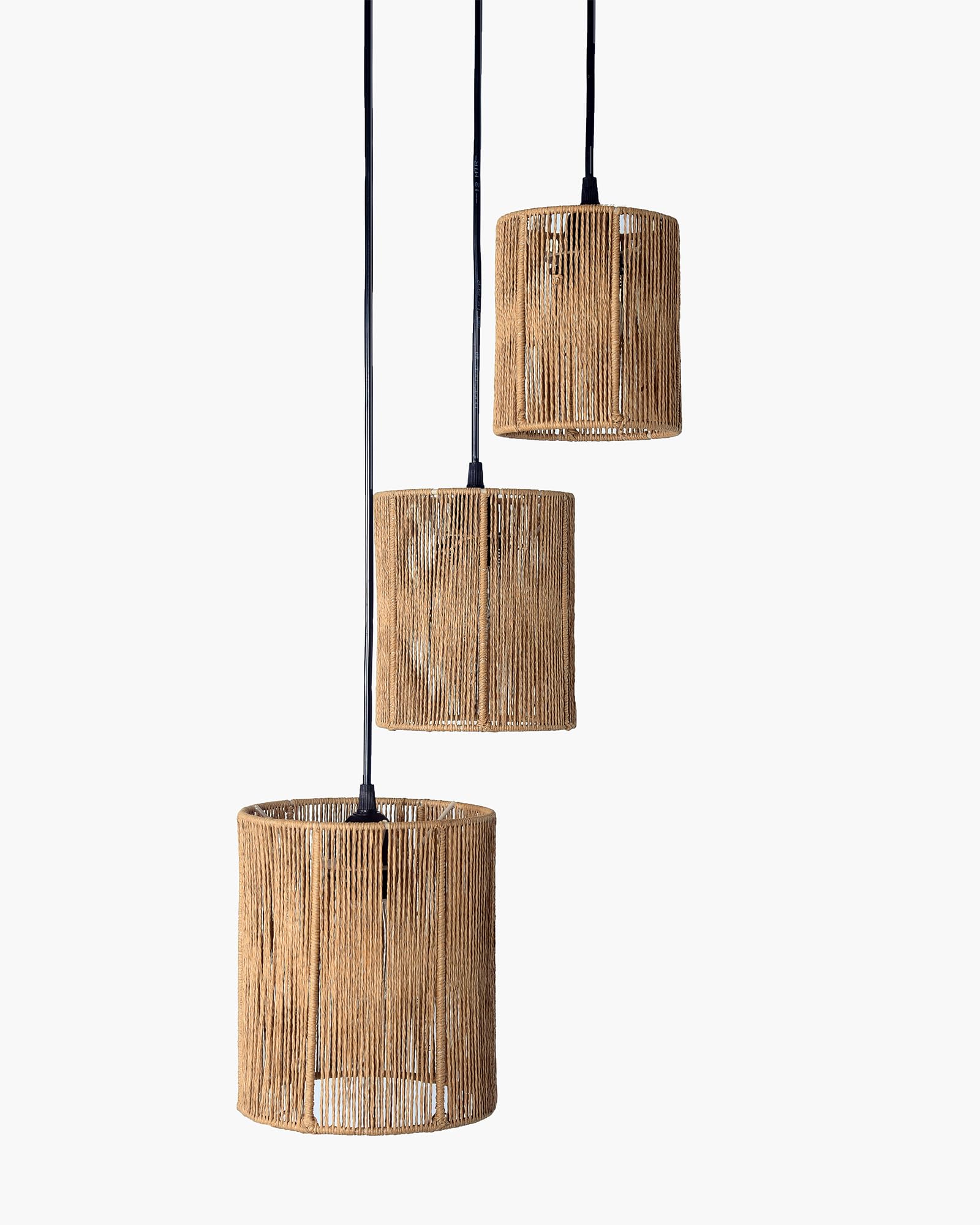 Homesake Raffia Pendant Light - Boho Ceiling Lamp -3