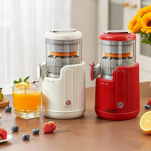 Miniatura 3 de Exprimidor eléctrico de cítricos, exprimidor de limón portátil recargable por USB, operación de un solo toque, máquina exprimidora de naranja