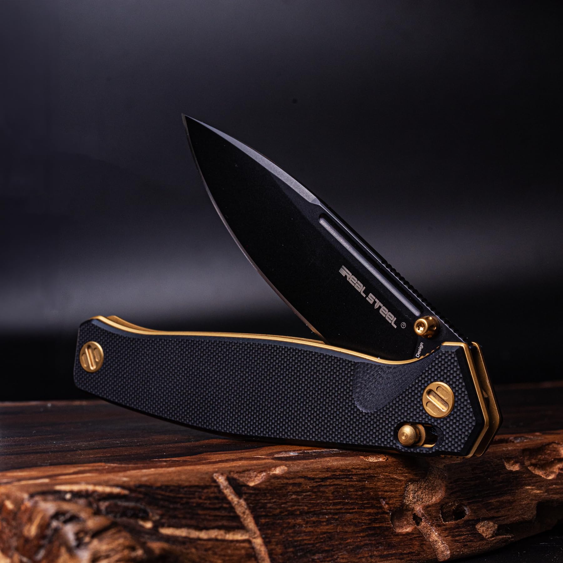 Real Steel Huginn G10 Black & Gold | Böker Solingen