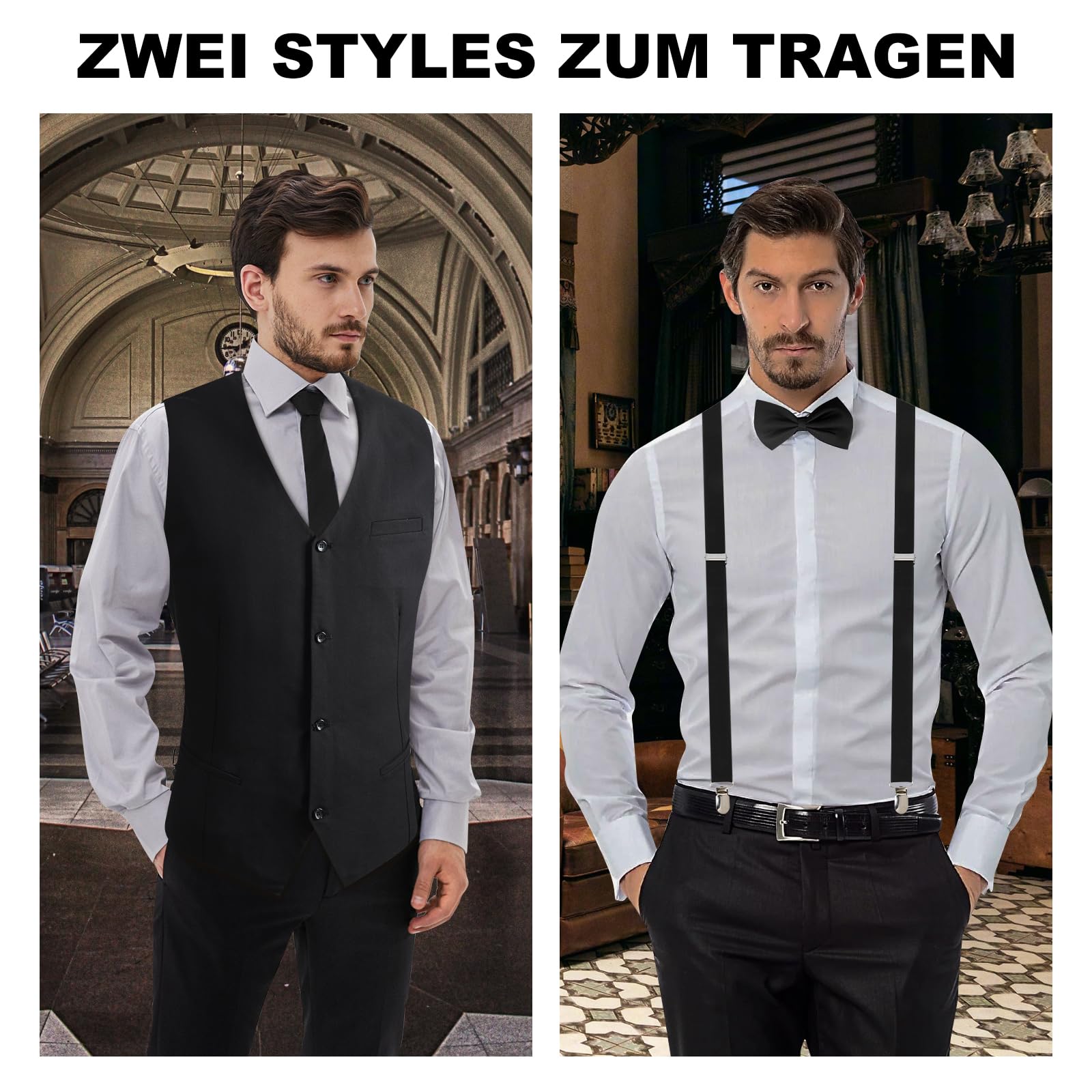 20er Jahre Kostüm Herren Accessoires, Peaky Blinders Kostüm Mafia Karneval Kostüm Herren, 20er Jahre Accessoires, Kostüme Kostüm Set Deko