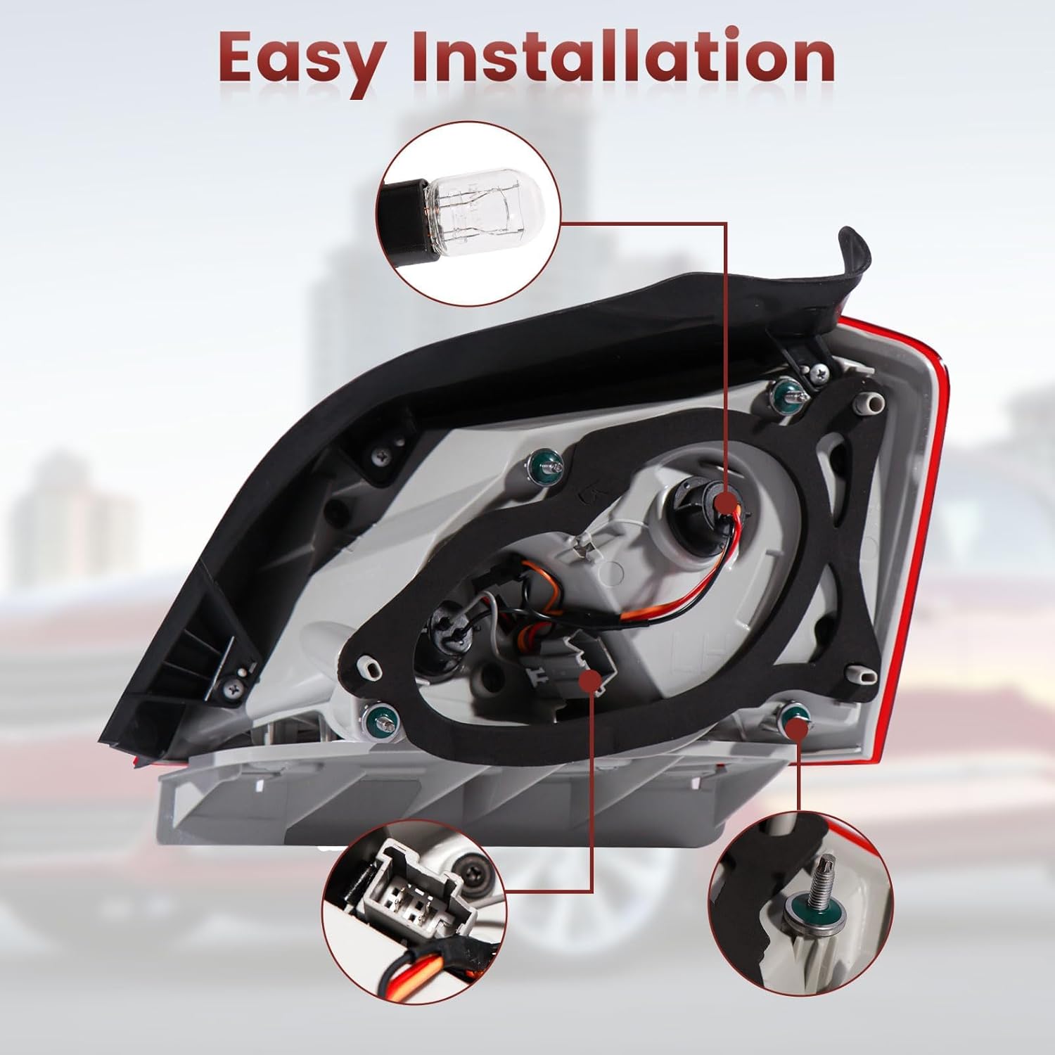 Tail Lights Outer Assembly Compatible with 2014-2020 Chevy Impala,Right Passenger Side Rear Light Chevrolet Taillights Replacement # GM2805116