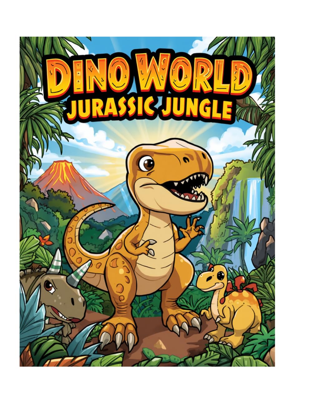 Dinosaur Coloring Book for Kids | Fun Jurassic Dino Coloring Pages for Boys & Girls (Dino World)