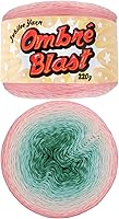 Vista 58 de JubileeYarn Hilo Ombré Blast - 220g/pastel Algodón Peso Bebé - Cripta de Hielo - 1 Pastel