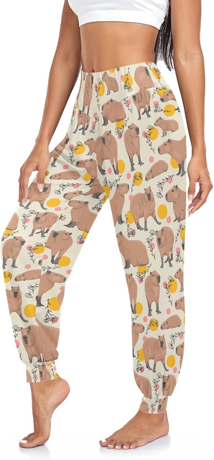 Aflyko Women Boho Trousers Comfy Sweatpants Yoga Urban Dance Pants
