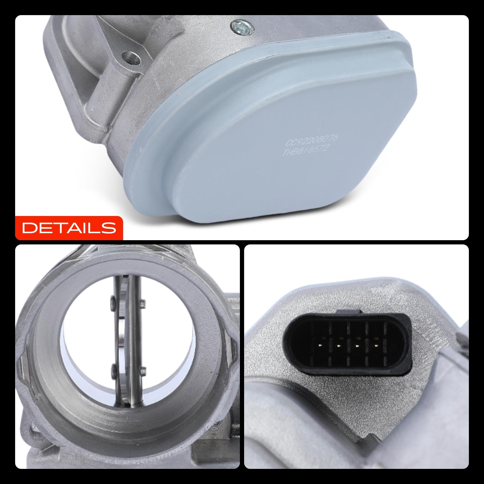 Frankberg Valvola dell'acceleratore Corpo dell'acceleratore per Golf V 1K1 1K5 1.9L 2.0L 2004-2009 P.a.s.s.a.t 3C2 3C5 2.9L 2.0L 2005-2010 T.o.u.r.a.n 1T1 1T2 1.9L 2.0L 2003-2010 Replace# 038128063G