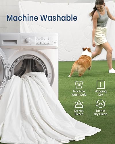 Miniatura 36 de Edredón refrescante tamaño Queen, manta transpirable para personas que duermen con calor y sudores nocturnos, Q-Max> 0.46 Tech, ropa de cama ligera