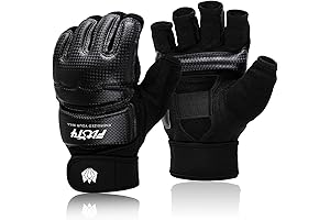 FitsT4 Sports Half Mitts MMA Training Boxing Punch Bag Martial Arts Gloves