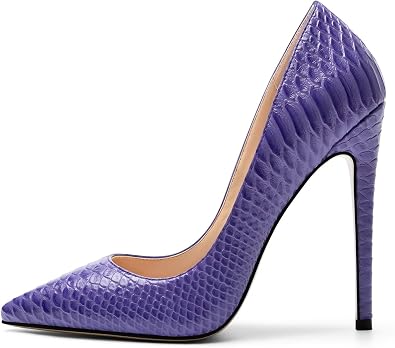 Mettesally Womens High Heel Pumps Pointed Toe Stiletto Heels Slip On Office Party Dress Shoes