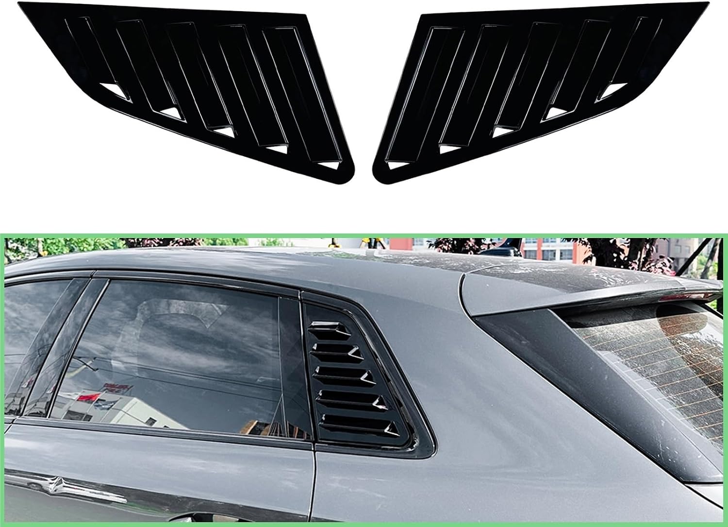 for A3 S3 8Y 2021-2024 Car Rear Side Window Louver Shutter