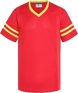 American Football Jerseys for Men Unisex Replica Plain Workout Sport Game Shirts Casual Outwear