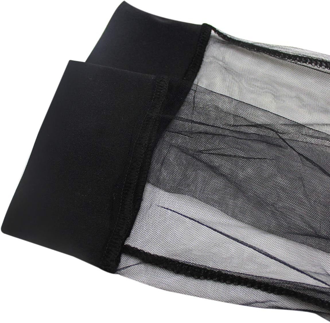 Women's See Through Mesh Bomber Jacket Sexy Mesh Sheer Zip up Long Sleeve Coat Top - Image 5