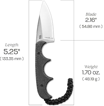 CRKT Minimalist Drop Point: Outdoor Plain Edge, Resin Infused Fiber, 2384CM