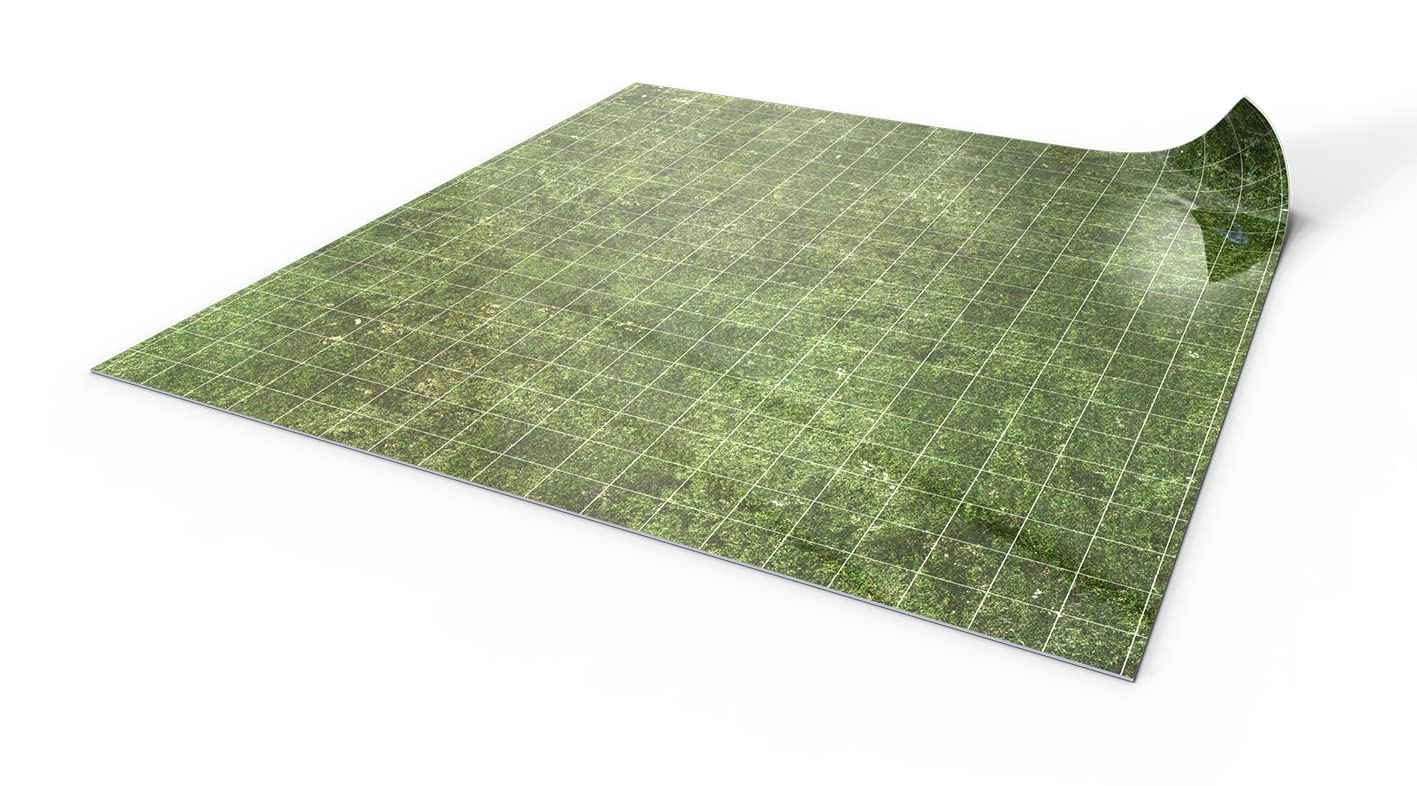 playmats.eu PP004-kw_Mini Dungeons and Dragons, DND, D&D mata suchościeralna RPG, trawa, 50 x 50 cm