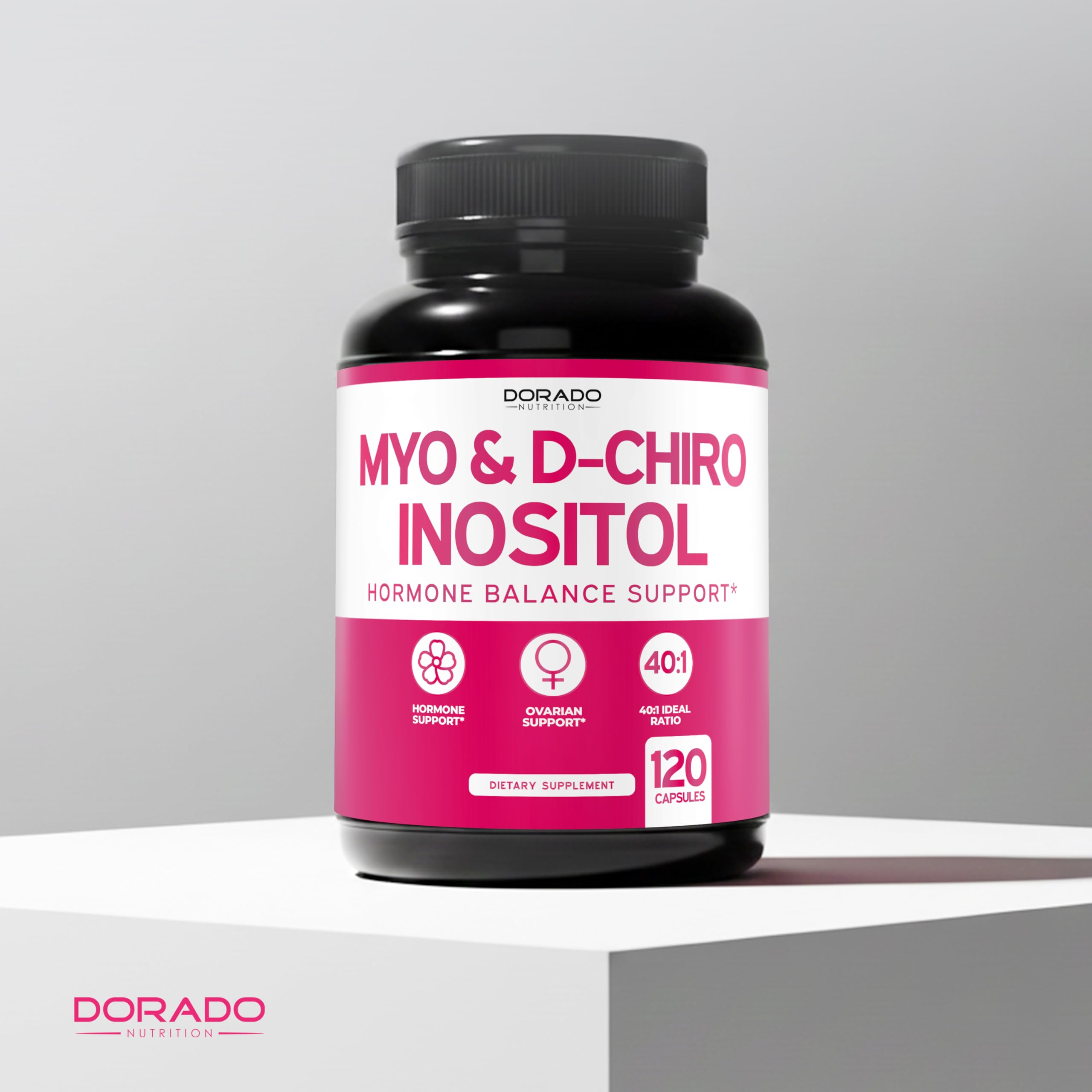 Myo-Inositol & D-Chiro Inositol Supplement For Women (120 Capsules, 2050mg Per Serving Ideal 40:1 Ratio Myo Inositol) Hormone Balance for Women - Third Party Tested, Vegan Safe & USA Made - 120 Count — Amazon image 5