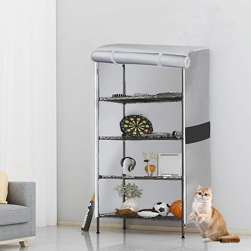 Miniatura 8 de Cubiertas de estante de alambre, 600D resistente al agua, a prueba de polvo, cubiertas de estante adecuadas para múltiples escenarios como salas de